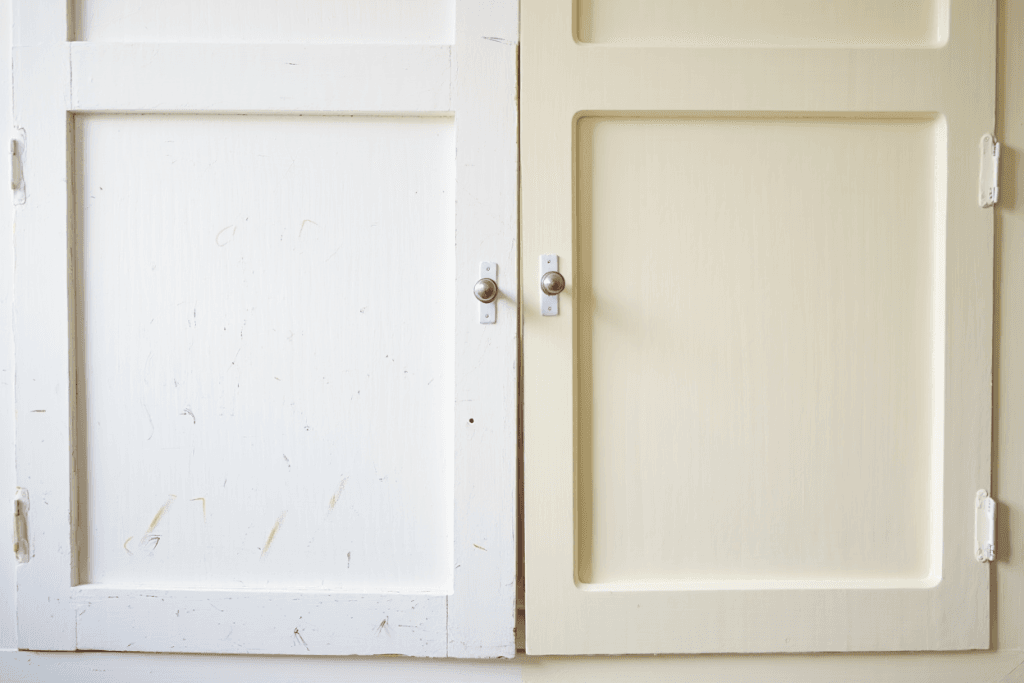 5 Signs Your Kitchen Cabinets Need Refinishing 1 Visualize the contrast between worn vs refinished finishes. Kitchen cabinets that need refinishing