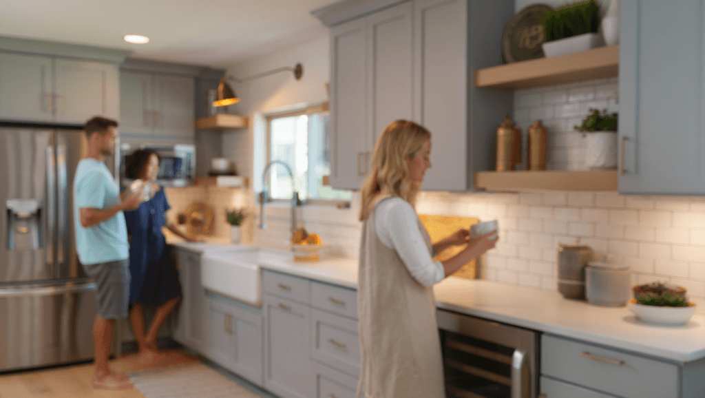 Finished Utah Kitchen After Cabinet Refinishing