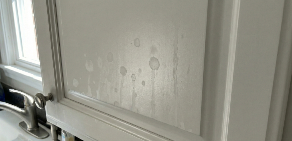 How to Clean Wooden Kitchen Cabinets: What Years of Cabinet Work Taught Me About Kitchen Maintenance 6 Stubborn water spots after cleaning kitchen cabinets and how to clean them