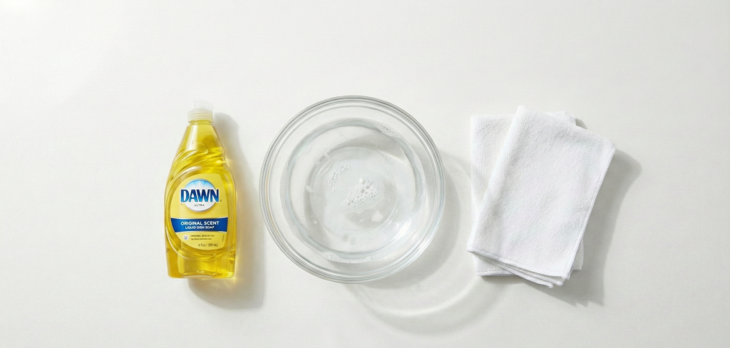 How to Clean Wooden Kitchen Cabinets: What Years of Cabinet Work Taught Me About Kitchen Maintenance 3 Essential supplies for cleaning wooden kitchen cabinets including dish soap, microfiber cloths, and warm water