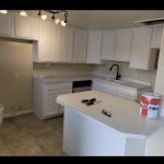 How painted kitchen cabinets look restored in Lehi