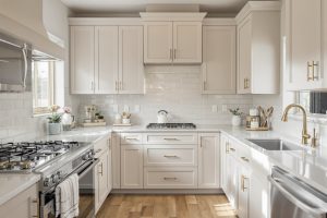 Cabinet repair vs painting kitchen with satin-finished cabinets and updated hardware