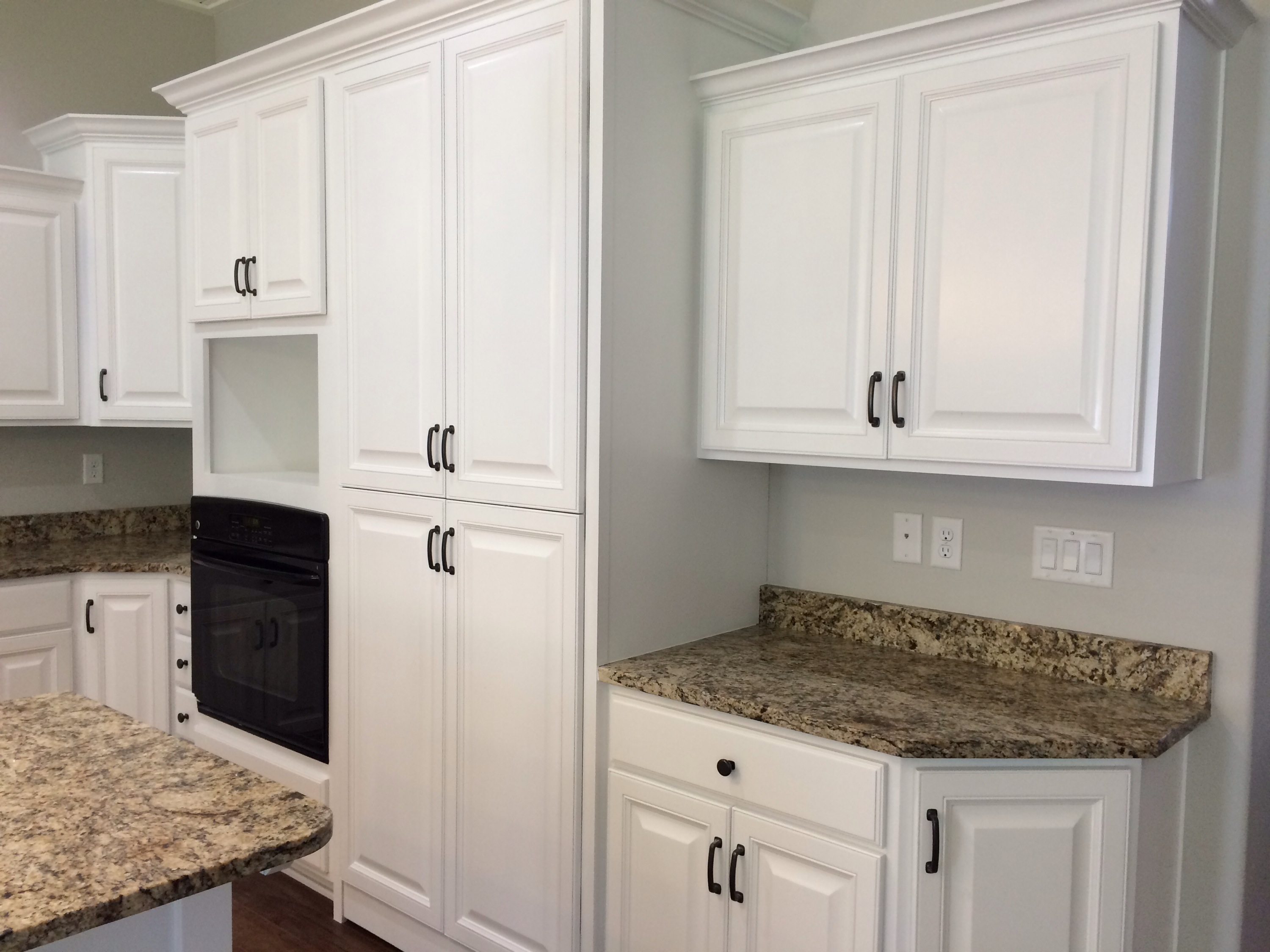 Knotty Alder Kitchen Cabinets And Granite Countertops After Being